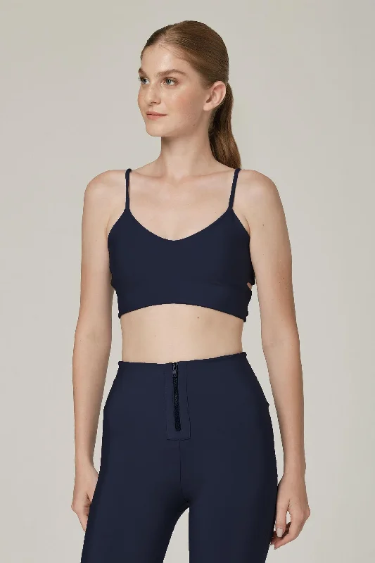 Cherry On Top Navy-S Sports Bra