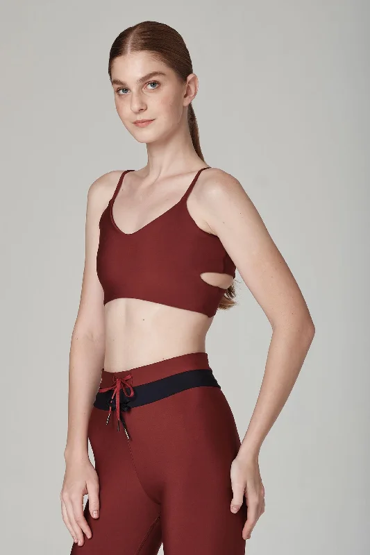 Cherry On Top Merlot Sports Bra