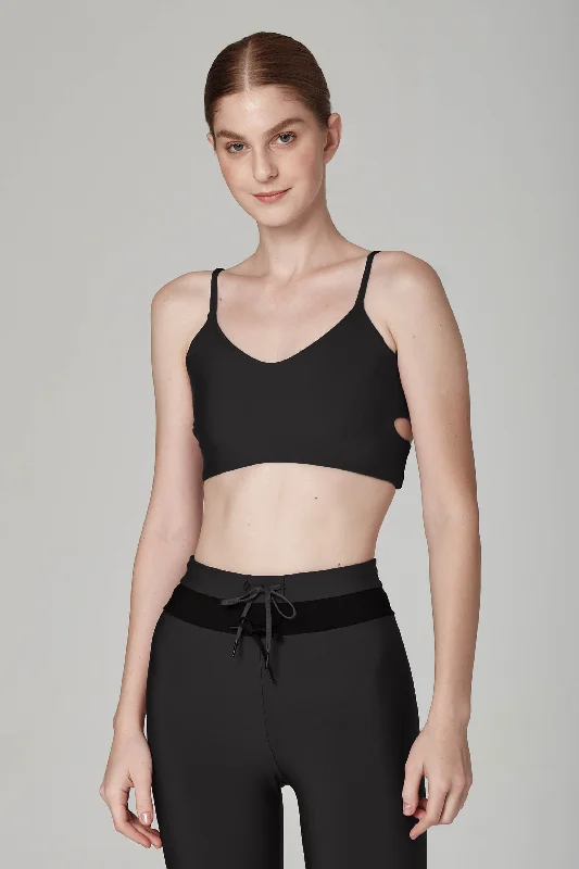 Cherry On Top Black-S Sports Bra