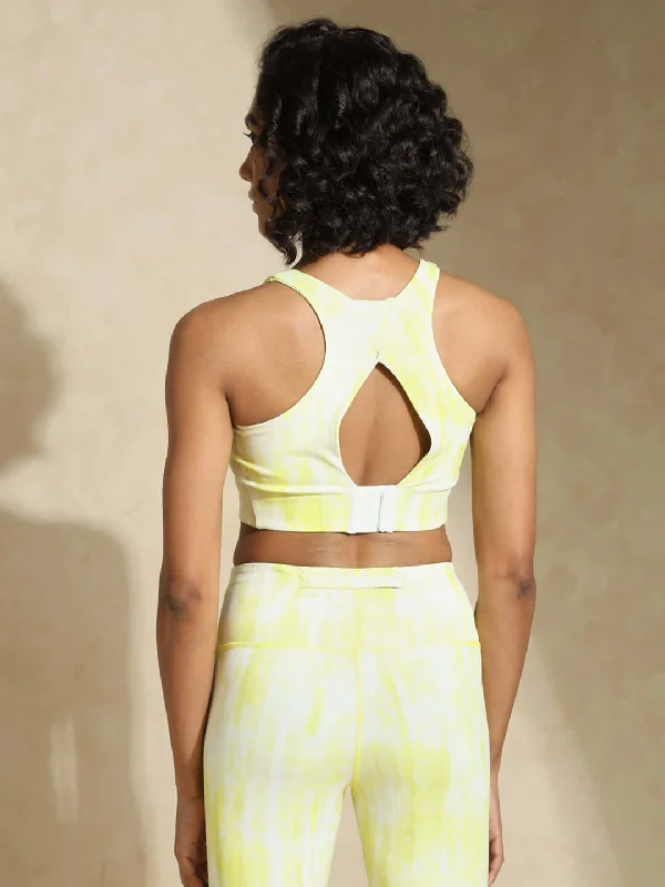 High Impact Action Bra With Clasp Lemon Grunge