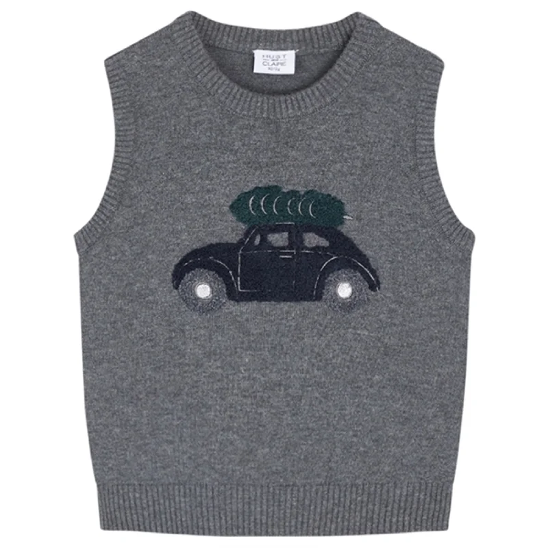 Hust & Claire Mini Wool Grey Prince Vest