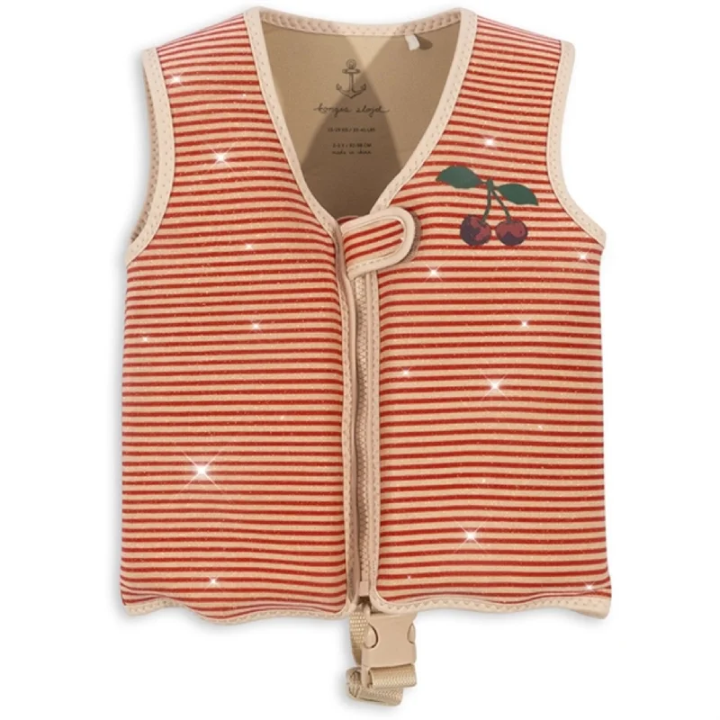 Konges Sløjd Neoprene Swim Vest Gltter Glitter Stripe