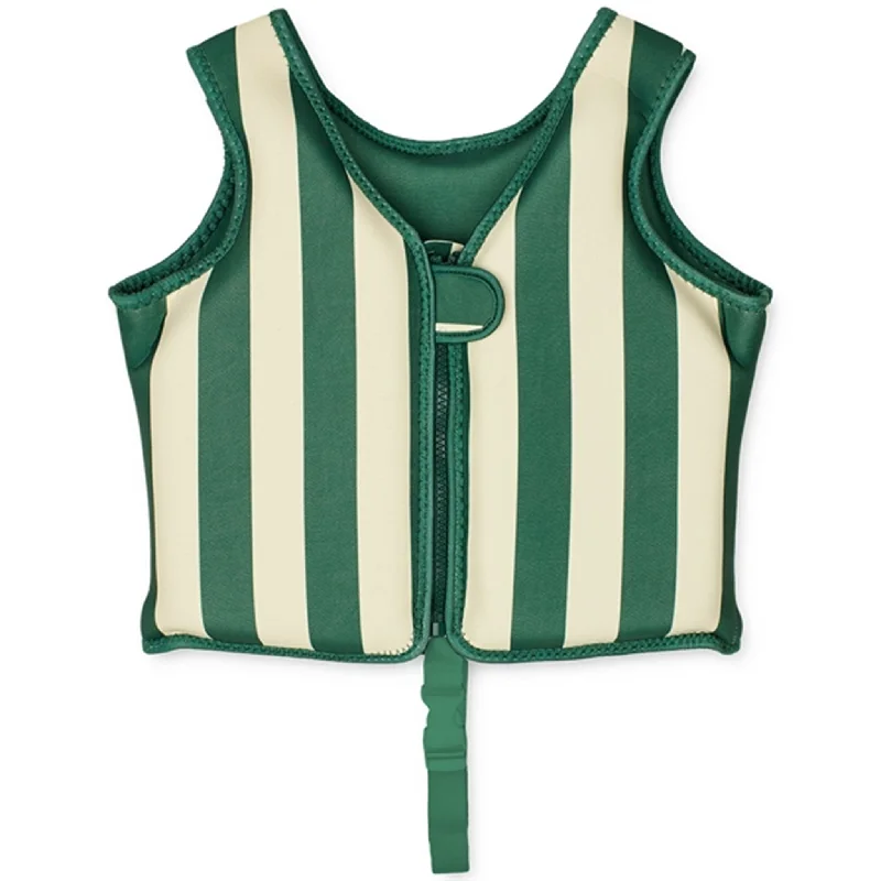 Liewood Dove Swim Vest Stripe Garden Green/Creme de la Creme