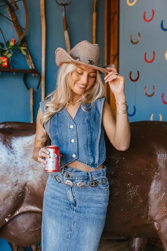 Misty Denim Vest