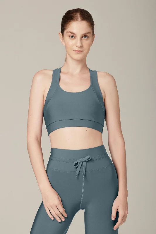 Multi Task Aquamarine Sports Bra