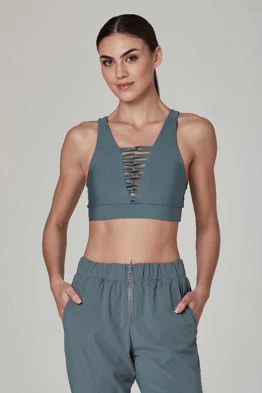 Perfect View Aquamarine Sports Bra