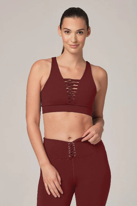 Perfect View Merlot Sports Bra