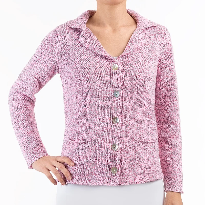 2 Pocket Cardigan in Pink