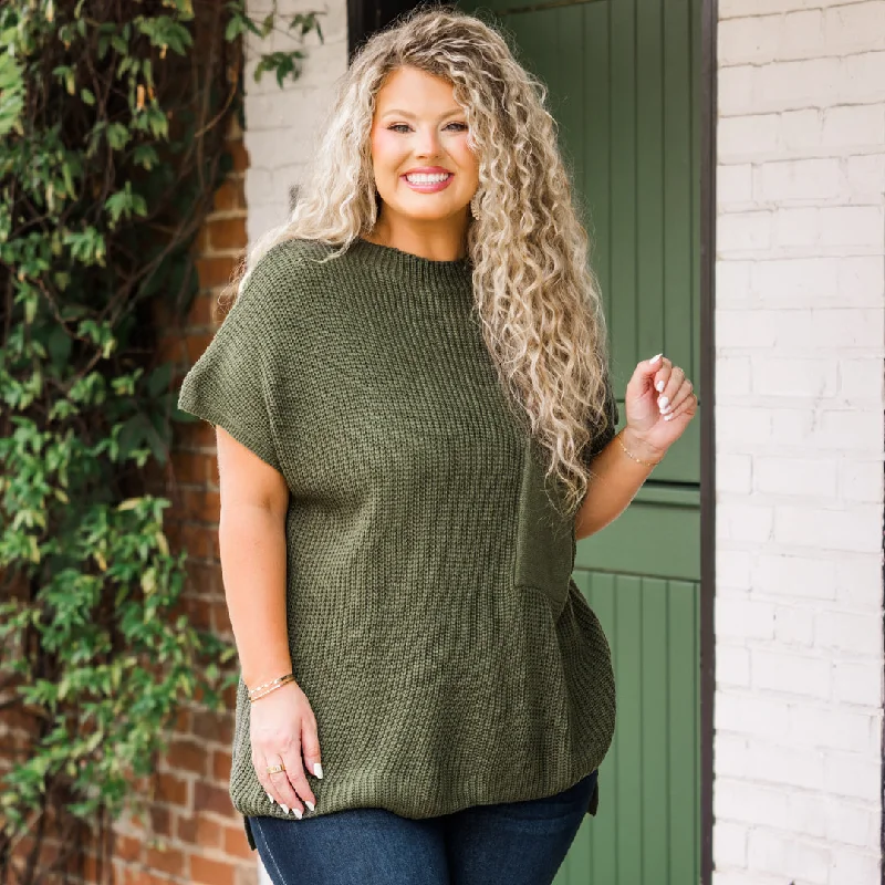 Imagine My World Sweater, Olive