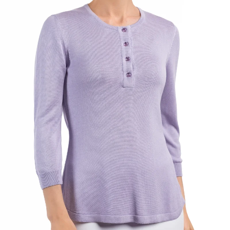 Silk Viscose Tunic in Lavender