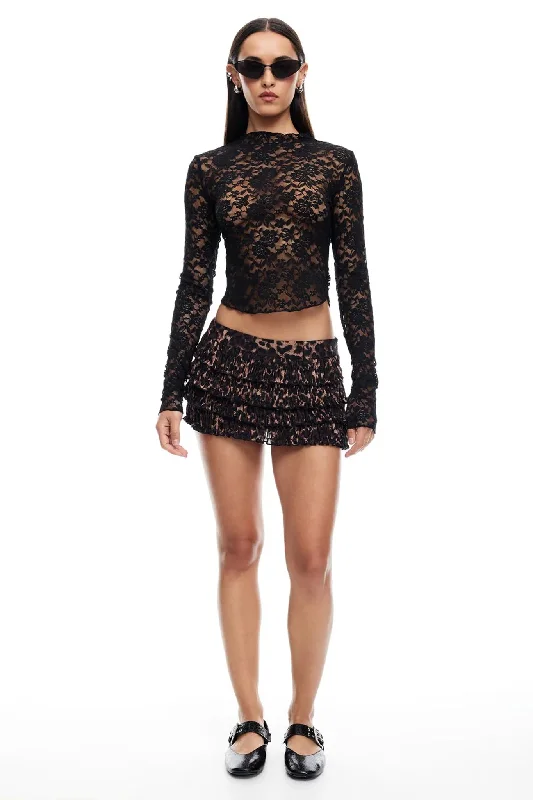 LIONESS Match Point Mini Skort Leopard