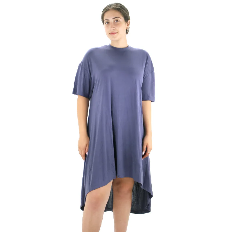 Women's Solid Oversized Dress,Dark Grey